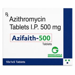 Azifaith 500 Azithromycin 500mg Tablets
