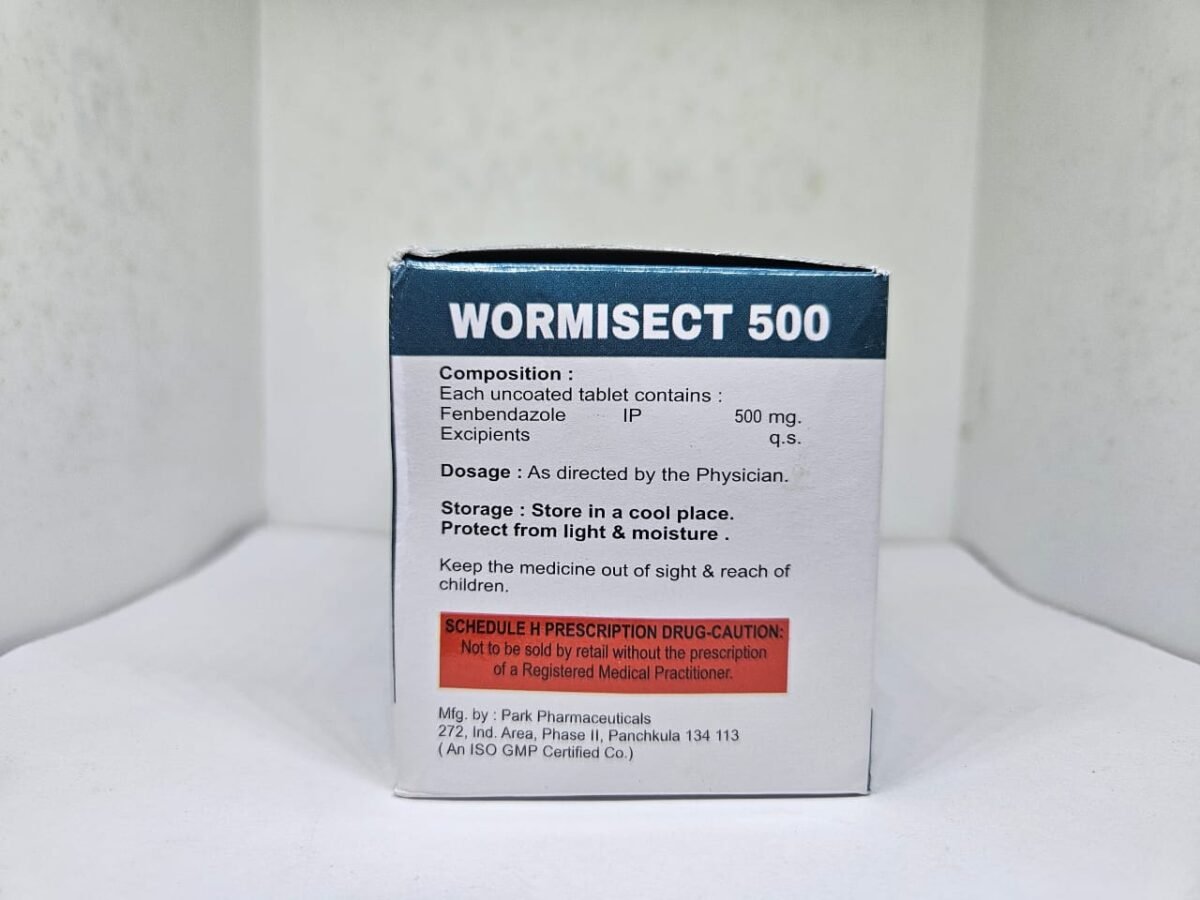 Wormisect 500 Fenbendazole 500mg Tablets