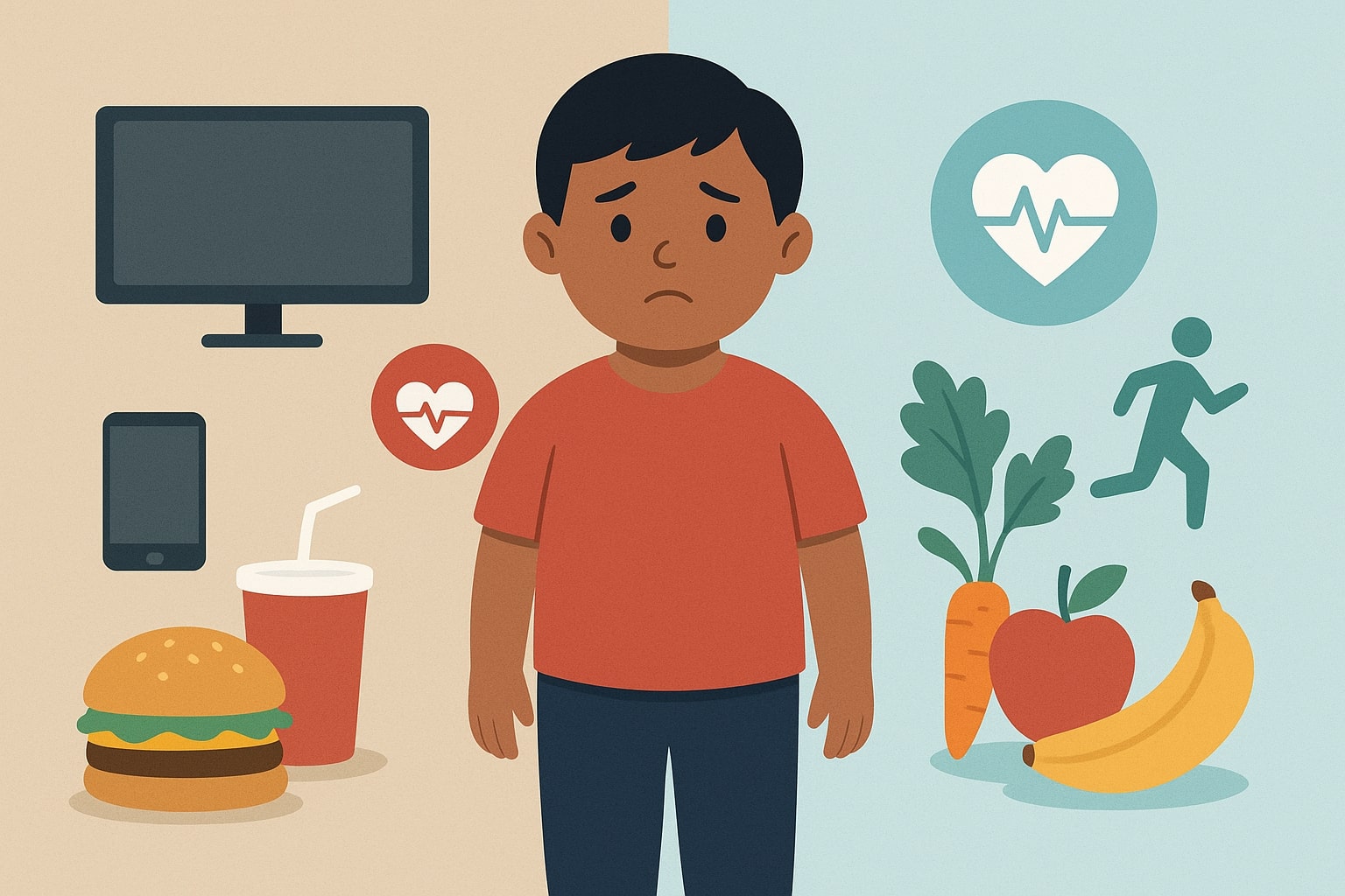 Healthy vs unhealthy lifestyle choices