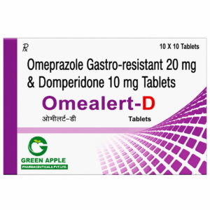 Omealert-D – Omeprazole 20mg & Domepridone 10mg Tablet