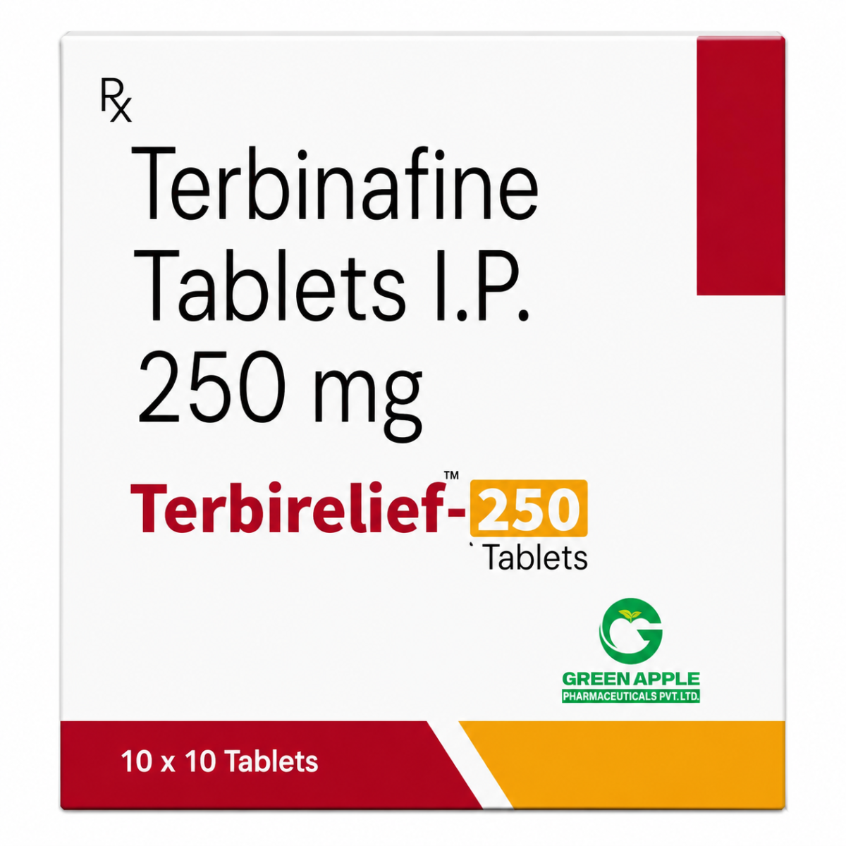 Terbirelief 250- Terbinafine 250mg tablets